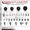 Service Caster 3'' Hard Rubber Wheel Swivel 1-3/8'' Expanding Stem Caster SCC-EX20S314-HRS-138 - alternate 3